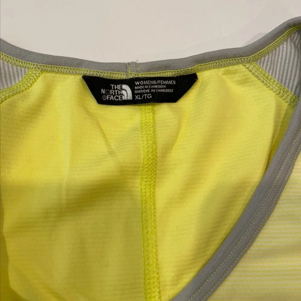 NWOT The North Face yellow/grey work out tee XL - Picture 2 of 4